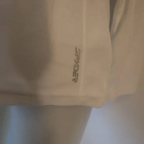 Womens Spyder White 1/4 Zip Fleece Pullover Jacket 16 * - Picture 7 of 10